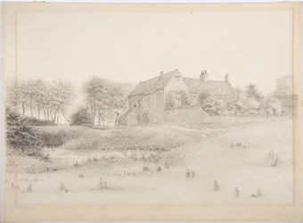 Castelo de Ogle, c.1916 (carvão sobre papel)